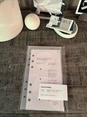 🏷️ NWT Cloth & Paper Side On Repeat Cover +Dashboard Set |Personal Size